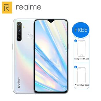 Перейти на Алиэкспресс и купить Оригинальный смартфон Realme Q, 4 Гб + 64 ГБ, 6,3 дюйма, Snapdragon 712 AIE восемь ядер, 20 Вт, быстрая зарядка, смартфон