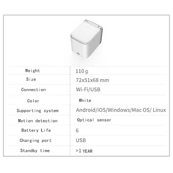 

2020 New Arrival KONGTEN MBrush Desktop Mobile Label Maker Smart Wifi Mini Portable Colorful Inkjet Printer By DHL/FEDEX