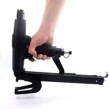 Heavy Duty szczypce zszywacz pneumatyczne zszywanie szczypce gwoździarka pistolet profesjonalny do naprawy materac Sofa meble