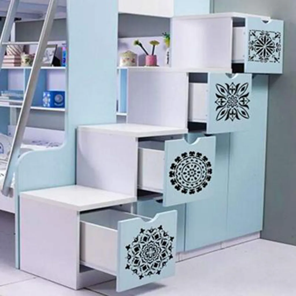 Мандала трафаретов шаблон комплект нижнего белья с открытой Пластик картина DIY