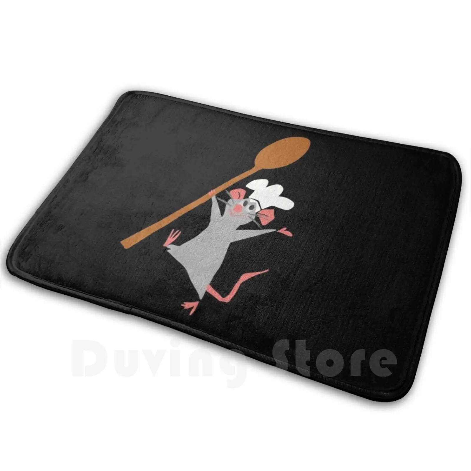 Chef Rat Tappeto Tappetino Cuscino Morbido Antiscivolo Remy Chef Cook Ratatouille Cartoon Rat Food Snack