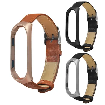 

Business Lightweight Leather Smart Wrist Watch Band Strap For Xiaomi Mi Band 4 Sports Wristband SmartWatchs Accessories