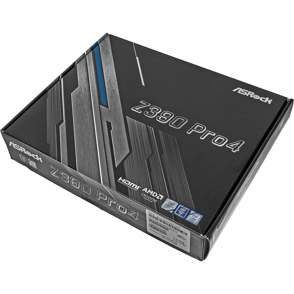 Материнская плата Asrock Z390 PRO4 Soc-1151v2 Intel Z390 4xDDR4 ATX AC`97 8ch(7.1) GbLAN RAID+VGA+DV
