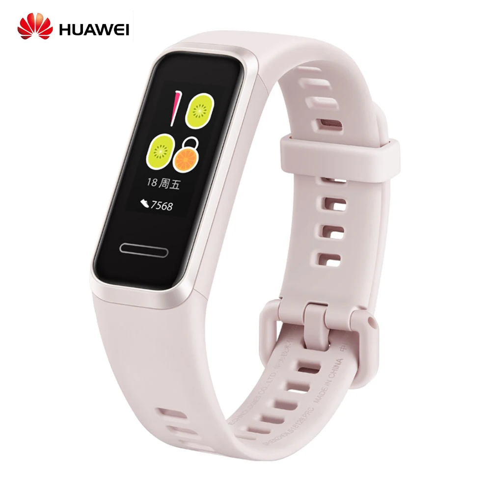 HUAWEI Band 4 0,96 дюйма 5ATM водонепроницаемый смарт-браслет 9 спортивный режим фитнес-трекер Шагомер Умные часы для Android/iOS