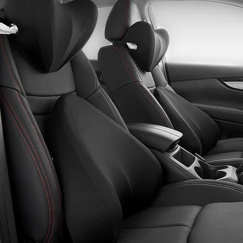 

Car Seat Head Rest Neck Rest Travel Pillow Auto Memory Neck Headrest Back Cushion Support Built in Tissue Box