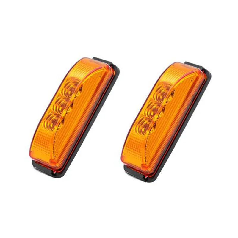 2 шт. 3LED светильник s 12V боковые габаритные рыбы Форма грузовик с прицепом