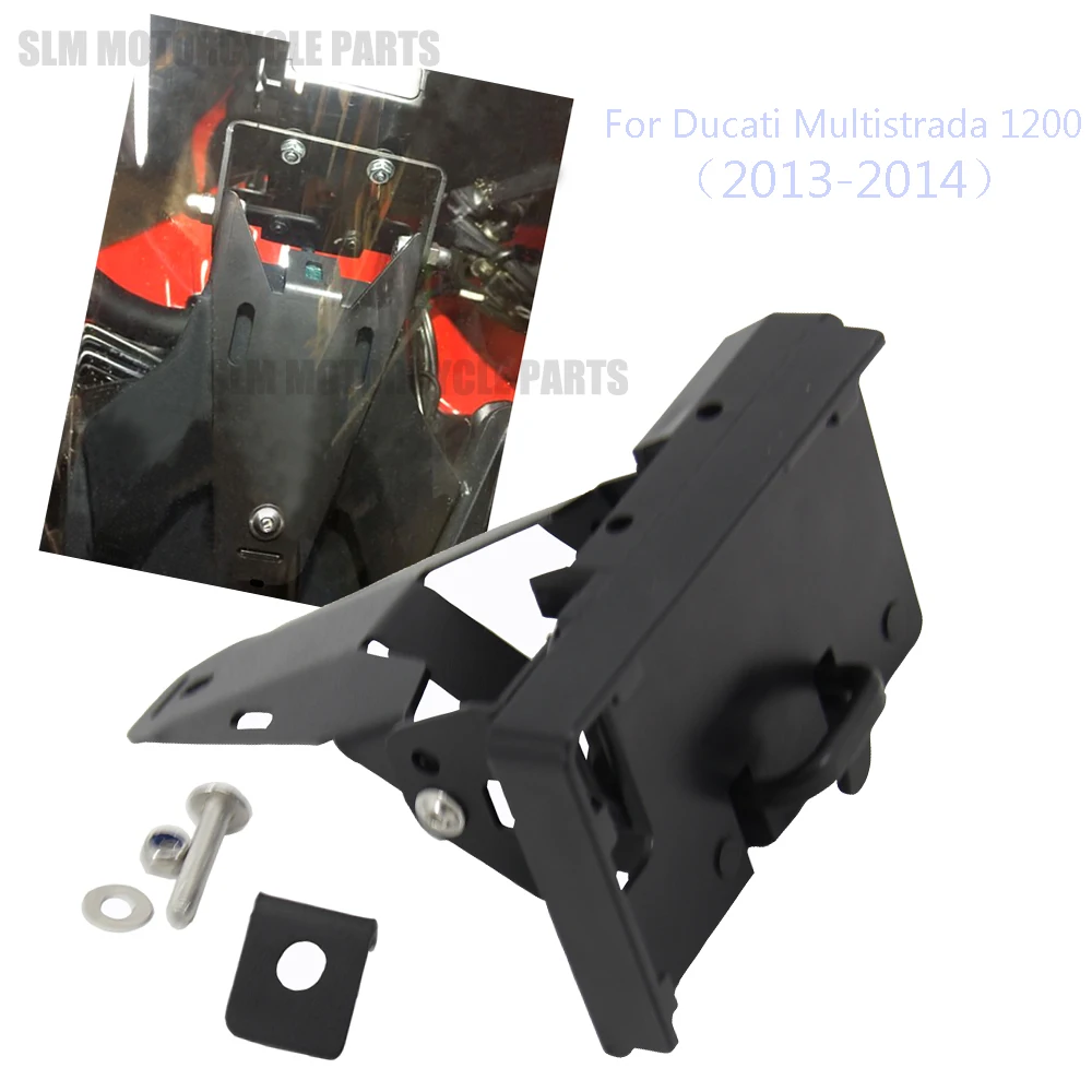 Per Ducati Multistrada 1200 Supporto Per Telefono Gps Per Moto Supporto Per Staffa Caricatore Usb Gps Moto 2013 2014 Multistrada 1200