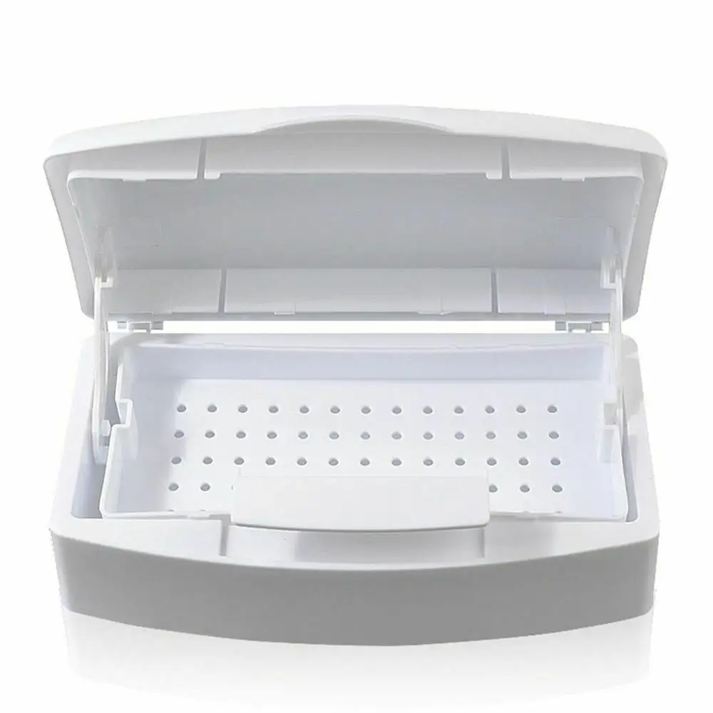 

Nail Sterilizer Tray Box Sterilizing Clean Nail Art Salon Tool With Window