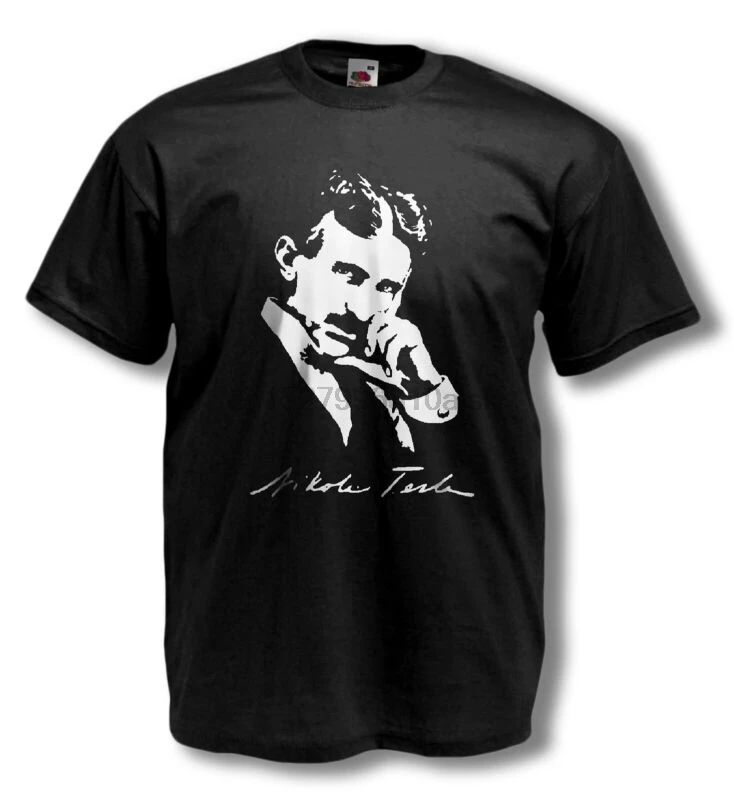 Nicola футболка Tesla-Genius Inventer Futurist Engineer-Мужские цветные Прорезыватели зубов | Мужская
