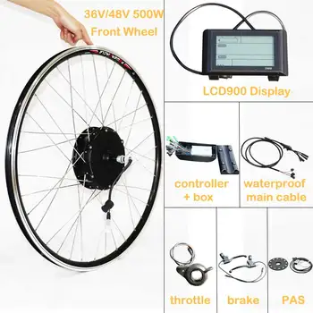 

36V/48V 500W Electric Bike Conversion Kit Front Wheel Motor 500W E Bike Kit Front Hub Motor 20" 26" 700C Electric Bicycle kit
