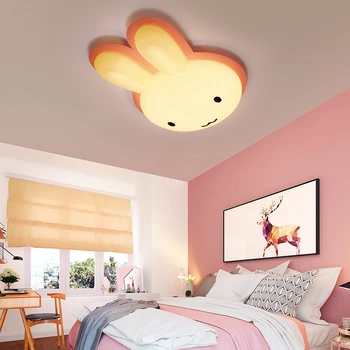 

2020 Ins LED Cute Rabbit Surface Mounted Lamps Kids Children Living Room Kidergarten Nursery School Decoration LED Lamp ceiling