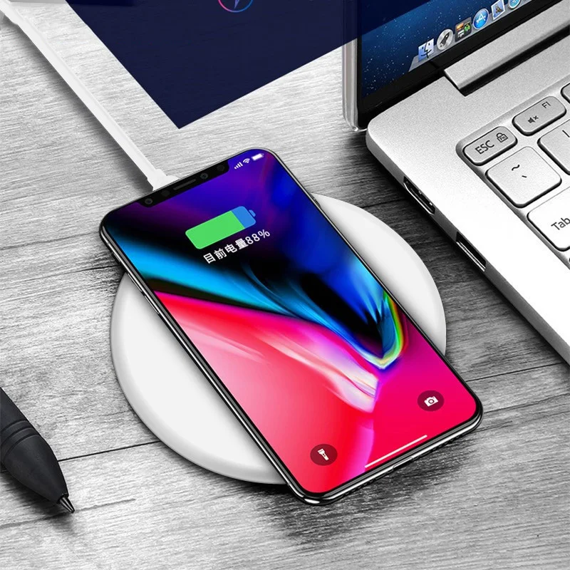 Cargador Inalambrico для iPhone xr samsung Galaxy a50 a70 a30 s10 s9 s8 plus Быстрое беспроводное зарядное устройство Cargador inal mbrico