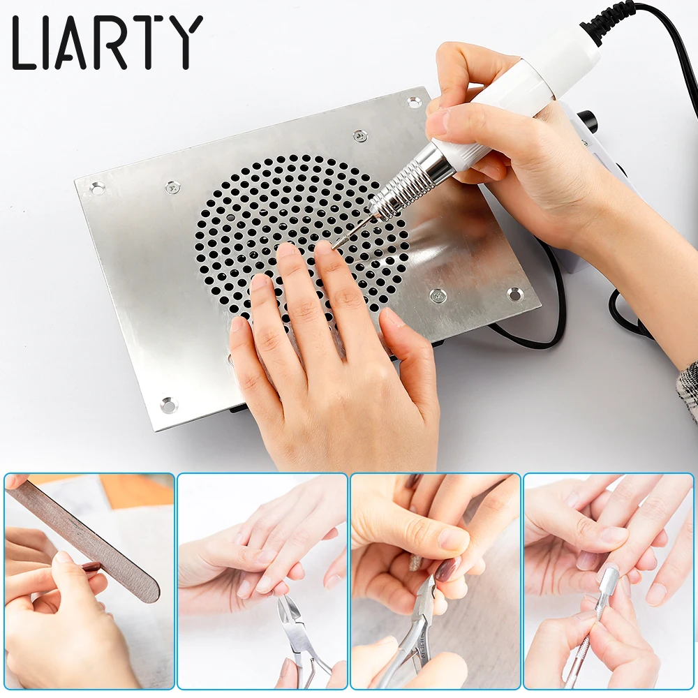 Маникюрный аппарат Liarty Pro встроенный Настольный пылеуловитель для ногтей