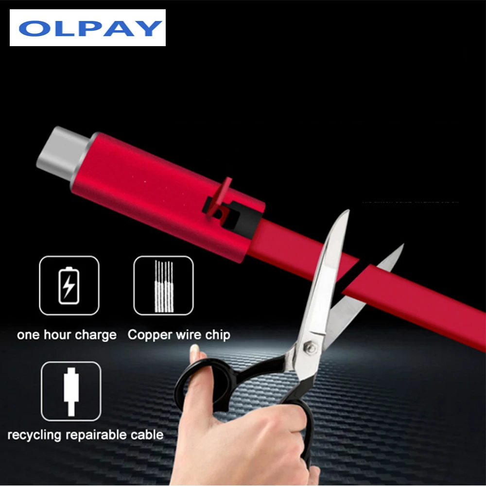 4A Fast Charger Cable Repairable USB Charging Cord 1.5m Repair Recycling Renewable Charging Adapter Cord for IOS TypeC Micro Usb