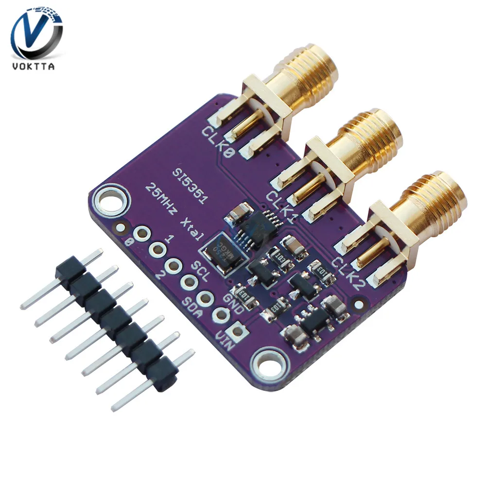 Плата настольного сигнала CJMCU 5351 Si5351A Si5351 для Arduino IDE I2C контроллер SMA разъем 3 В LDO