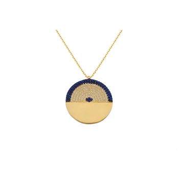 

Gold Evil Eye Necklace 02-330-K0833A