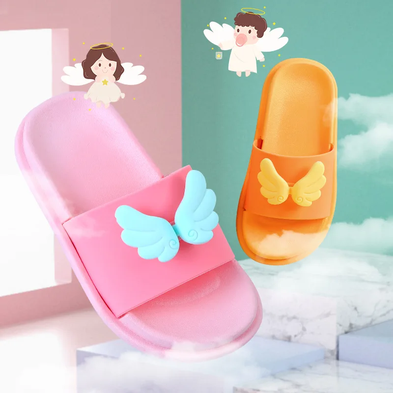 2020 New Cute Swing Pattern Children's Slippers Kids Indoor Slippers Girls Home Non-slip Baby Shoes