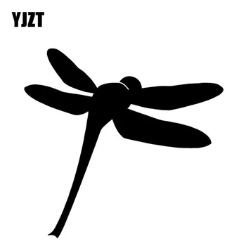 

YJZT 15.3CM*14.6CM Dragonfly Pattern Decor Car Trunk Vinyl Decal Car Stickers Black/Silver C4-2611