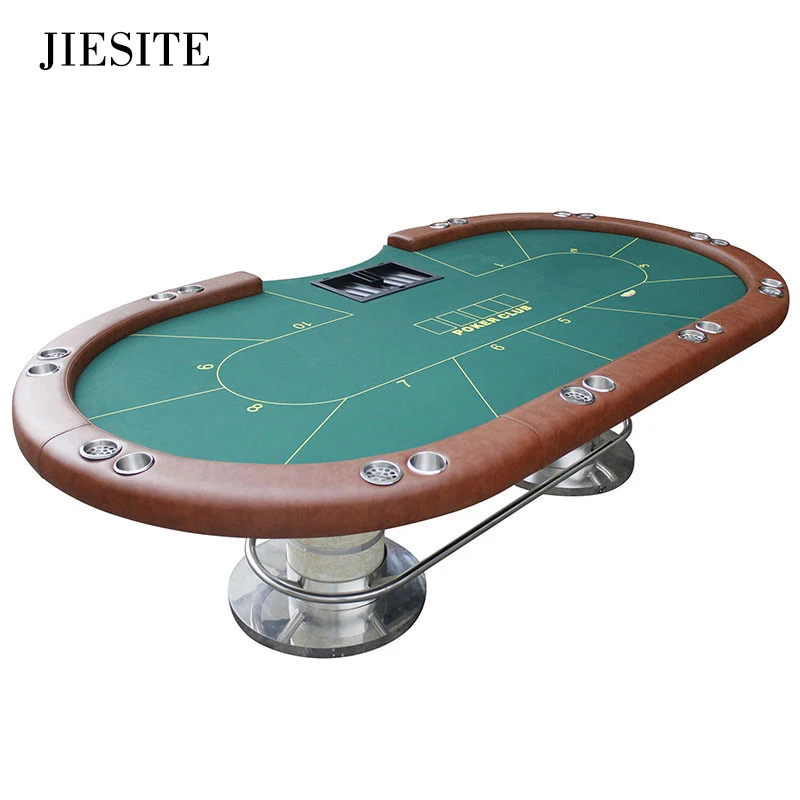JIESITE-280*140 см 6 цветов казино покер стол Техасский Холдем баккара площадь tale с 10 игроков