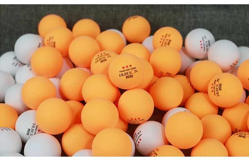 Huieson 100 Pcs 3-Star 40mm 2.8g Table Tennis Balls Ping Pong Balls for Match New Material ABS Plastic Table Training Balls (2)