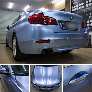 

200cmx30cm Blue Car Wrap Vinyl Film Glossy Metallic Wrapping Foil Auto Sticker DIY Automobiles Motorcycle Decal Accessories