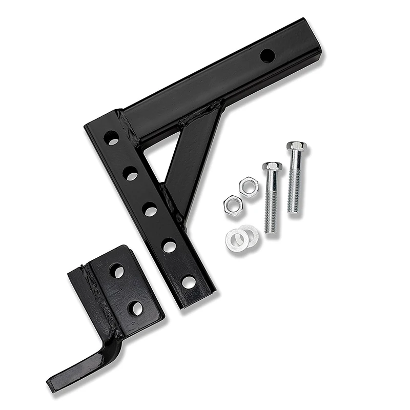 10" Adjustable Trailer Drop Down Steel Hitch Ball Mount Bar for 2" Receiver RV Tow Parts Car Camper Accessories Caravan