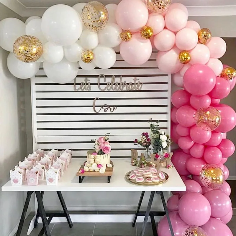 Розовые, фиолетовые шары в виде макарон, белые шары с днем рождения, свадебные украшения, Детские пастельные шары, вечерние шары для девочек S6MZ