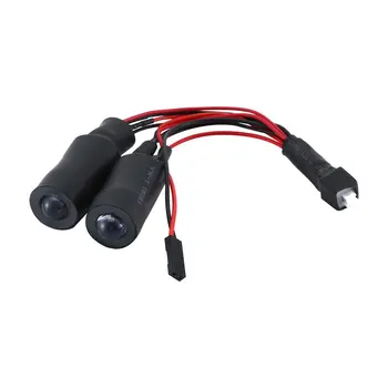 

LED Headlight Angel Eyes & Demon Lights for 1/10 RC Rock Crawler Axial SCX10 RC4WD D90 for Jeep Wrangler Body Shell