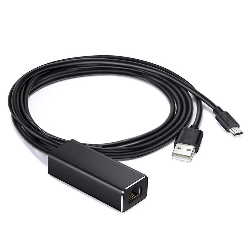 Адаптер Micro USB для Ethernet RJ45 декор игр домашний телевизор ТВ-приставки 480 Мбит/с