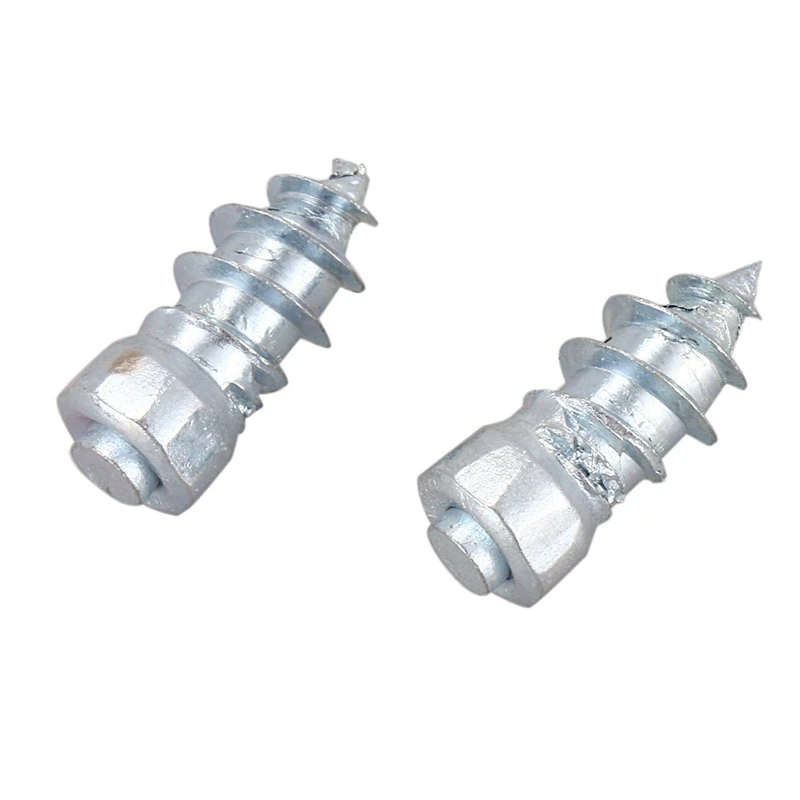 

100Pcs 15mm/0.59 Inch Steel Wheel Tyre Stud Screws Snow Tire Spikes for Car Auto SUV ATV Snow Nail Anti-Slip Screws