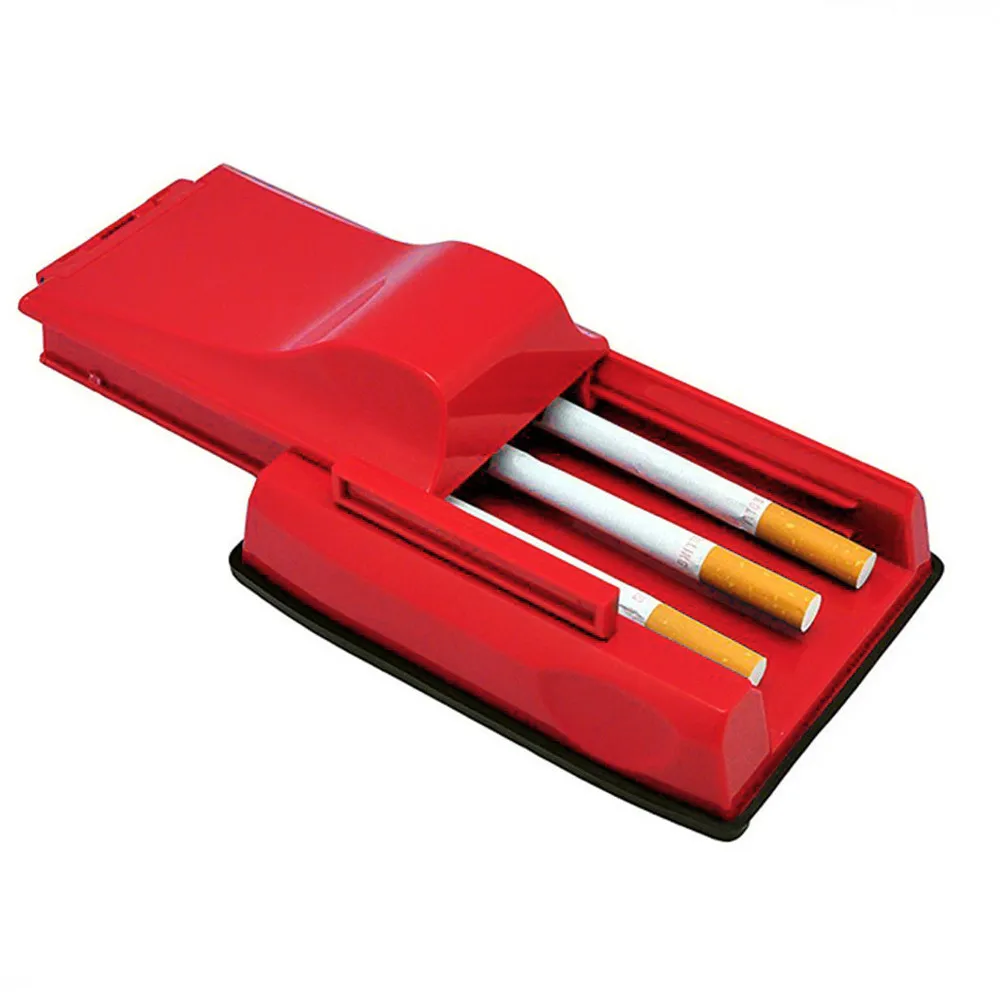 Высококачественная пластиковая ручная Тройная сигарета, трубка, инжектор, роллер, машина для скручивания табака, аксессуары для курения сорняков