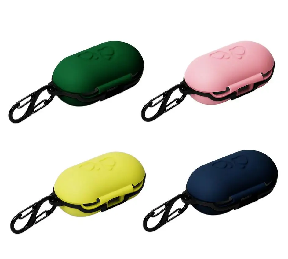 100 шт защитный чехол для samsung Galaxy Buds наушники силиконовый чехол водонепроницаемый ударопрочный чехол с карабином