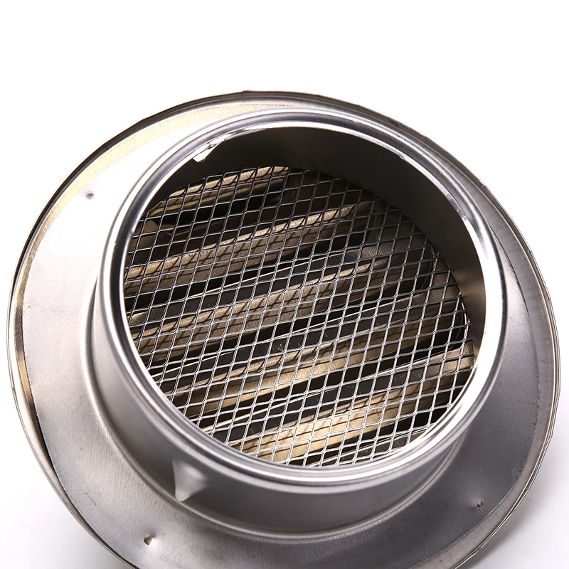 Waterproof Design Stainless Steel Wall Ceiling Air Vent Ducting Ventilation Exhaust Grille Cover Outlet Heating Cooling Vent Cap