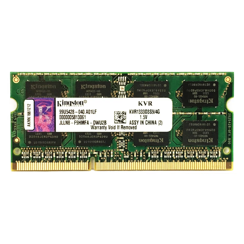 Kingston NB 2 ГБ 4 ГБ 8 ГБ PC3 DDR3 1066 МГц 1333 МГц 1600 МГц SO-DIMM ноутбук оперативная память 2 ГБ 4 ГБ 8 ГБ 1333 1600 МГц