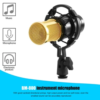 

BM-800 Professional Condenser Microphone BM800 Studio Recording Microphone BM800 Broadcast Microphone Karaoke Microfone Live Mic