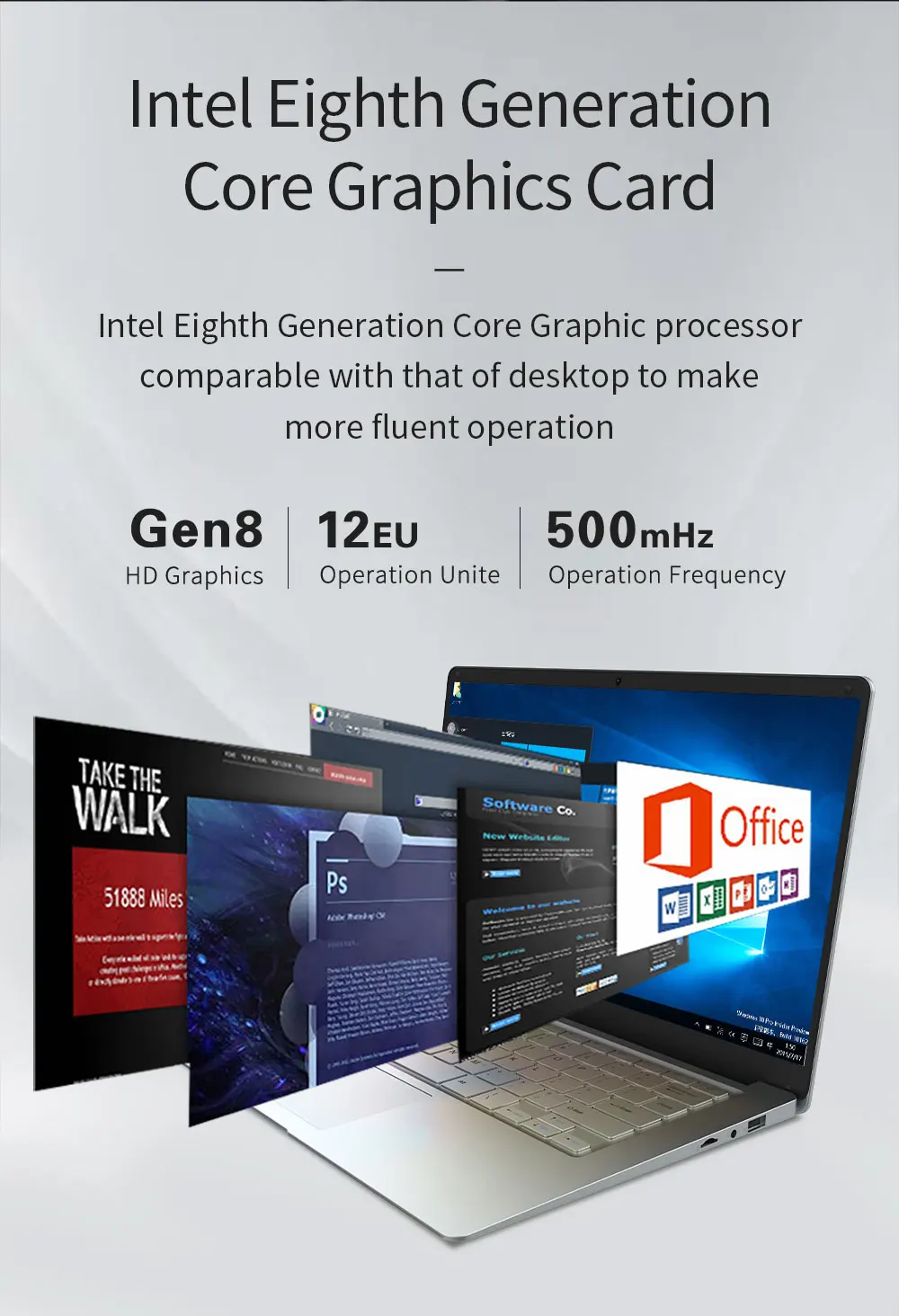 Jumper EZbook A5 14 дюймов ноутбук 1080P FHD Intel Cherry Trail Z8350 четырехъядерный ноутбук 1,44 ГГц Windows 10 4 Гб LPDDR3 64 Гб eMMC EU