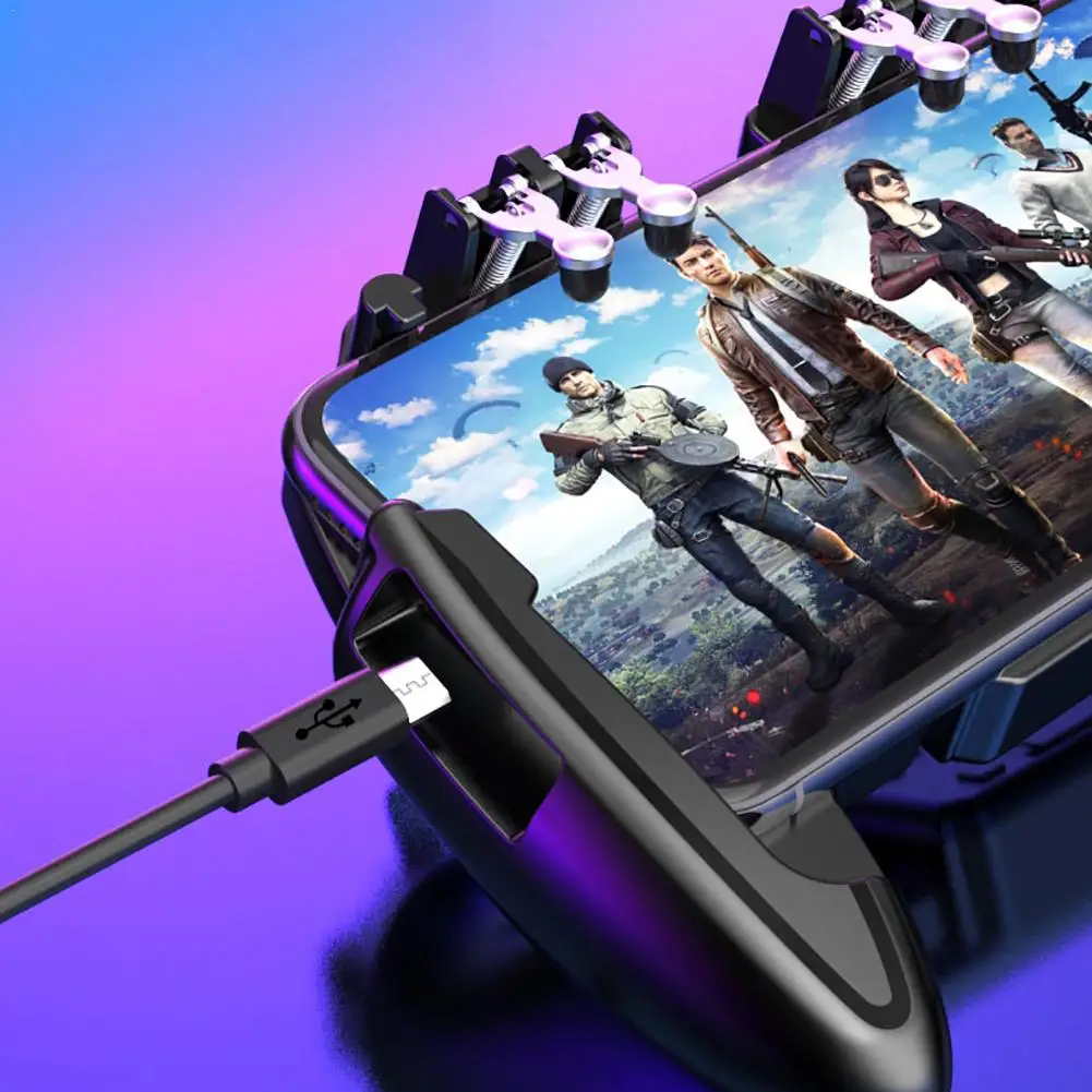 Геймпад для игры PUBG контроллер для мобильного телефона игры мобильный триггер L1R1 шутер Бесплатный пожарный джойстик игровой коврик держатель кулер вентилятор