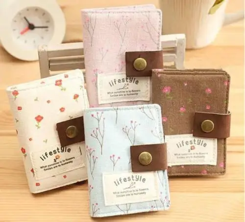 Retro Florals Women Credit ID Card Clutch Bag Wallet Purse Holder Pouch Coin storage bags | Дом и сад