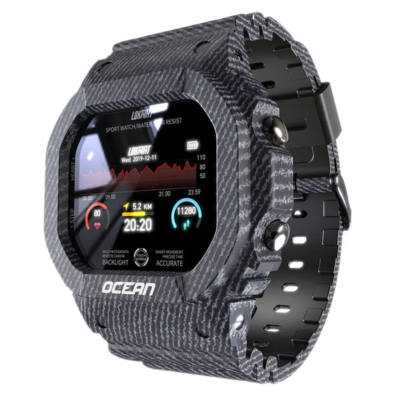 Ocean Smart Watch Men Women Fitness Tracker Blood Pressure Message Heart Rate Monitor Clock Sports Smartwatch For Android IOS 