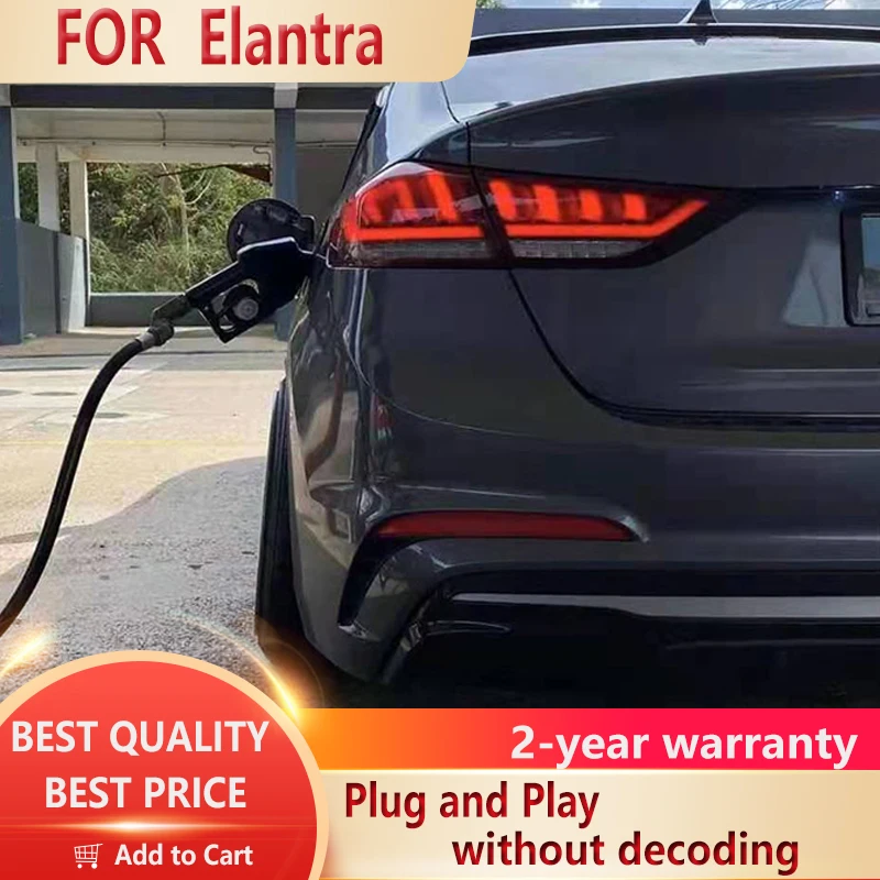 

For Hyundai Elantra Tail Lights 2016-2019 New Elantra MD LED Tail Lamp DRL Signal Brake Reverse auto Accessories