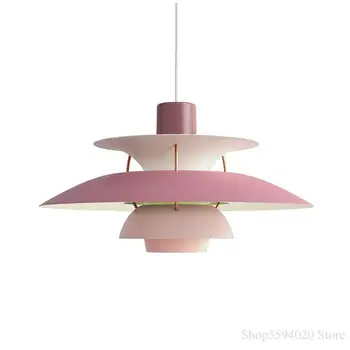 

Nordic Modern Pendant Light Colorful Umbrella Led Hanglamp Dining Room Led Pendant Lamp Indoor Lighting Fixtures LED Bulbs White