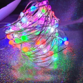 

Copper Wire Lights Wireless Remote Control USB RGB Light String 12 Modes LED Lamp String for Christmas Tree S03 20 Dropship