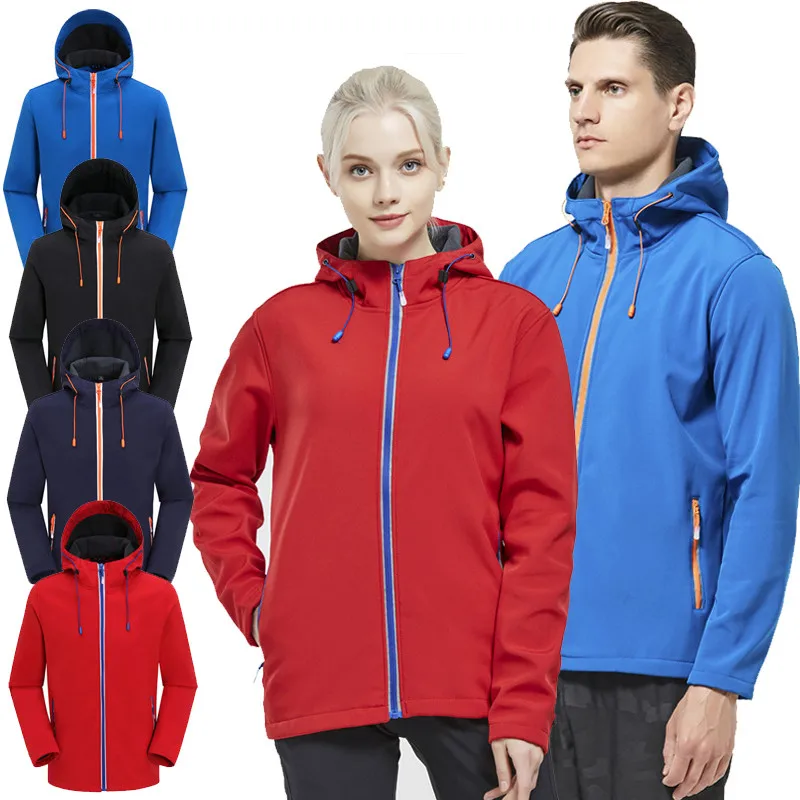 

Outdoor Jacket Woman Men Overcoat Sportwear Hiking Skiing Trekking Softshell Jackets Windbreaker Trekking Fishing Jackets