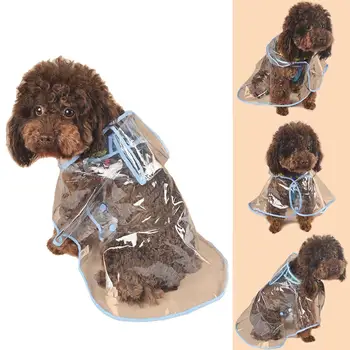 

1pc Waterproof Dog Raincoat Beautiful and Stylish Simple With Hood Transparent Weight Light Raincoat Pet Supplies