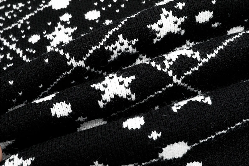 Вязаный свитер большого размера с узором, свободный крой, круглый вырез, длинный рукав, женские пуловеры, новая мода осень-зима F254
