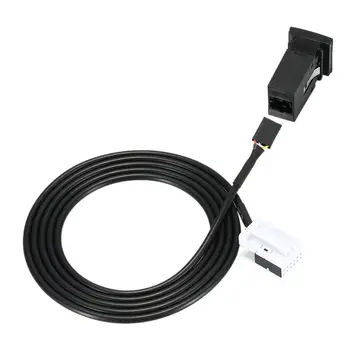 

Car Cable For Golf GLI R ​AUX Connector Wire 4-pin Socket Jack Black Auto