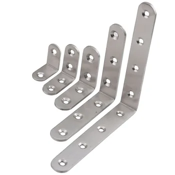 

Stainless steel angle code 90 degree right angle code L-shaped angle code connector thickened angle code L-shaped bracket 5PCS