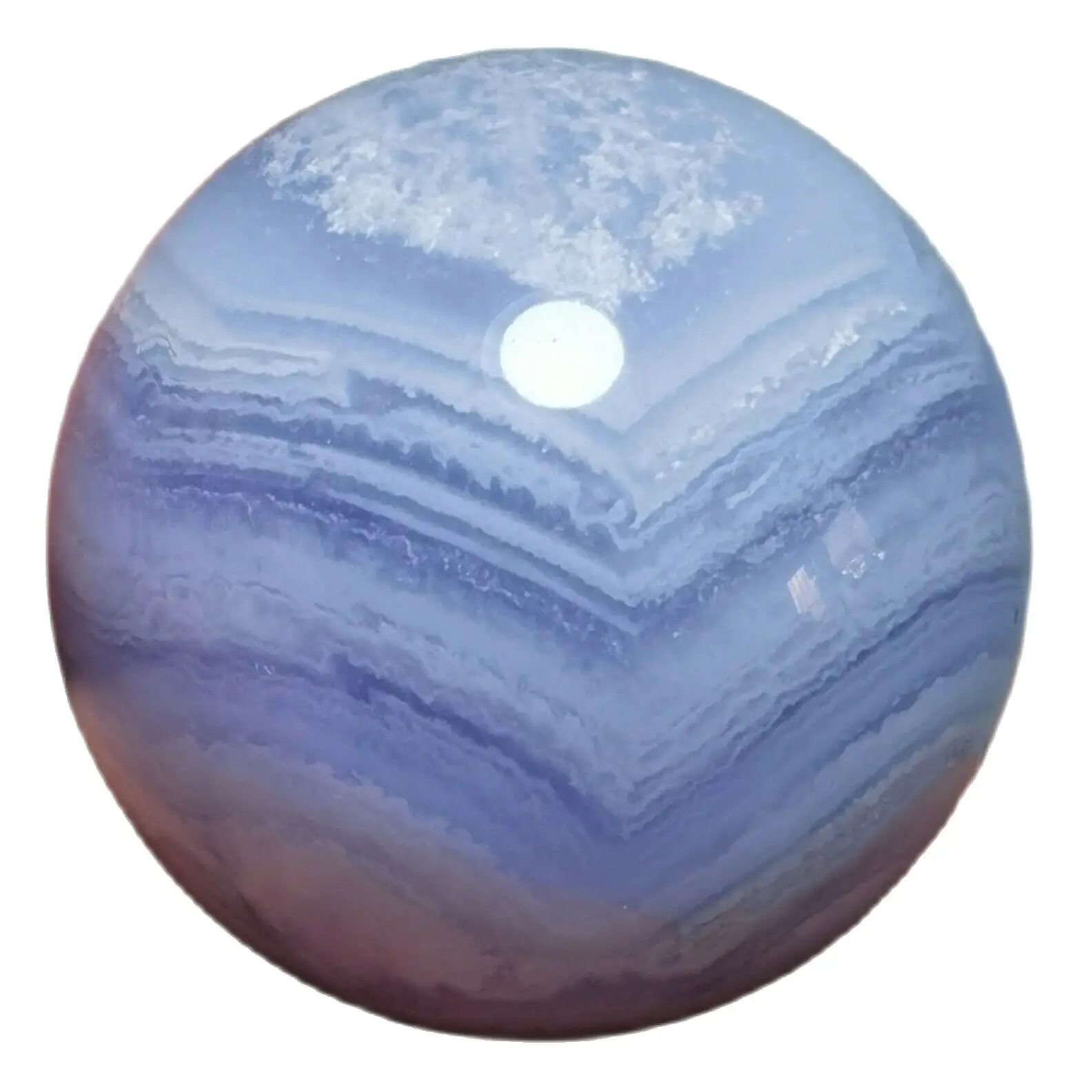 

Natural blue lace agate crystal ball ball crystal healing reiki stone