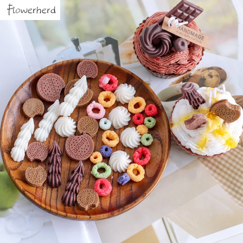 Cookie Silicone Mold Cake Decoration DIY Donut Circle Resin Mould Chocolate Biscuit Cake Decorating Tools Pastry Candle Molds