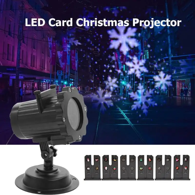 Светодиодный лазерный светильник для газона, Рождественская Подключаемая карта, проектор, водонепроницаемый, наземный, поворотный, энергосберегающий, домашний сценический светильник, праздничный светильник, ing